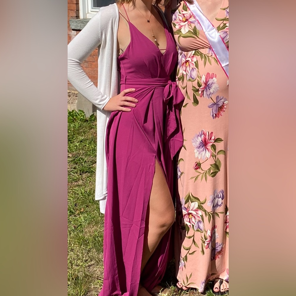 Lulu's Fuchsia Romper with belt